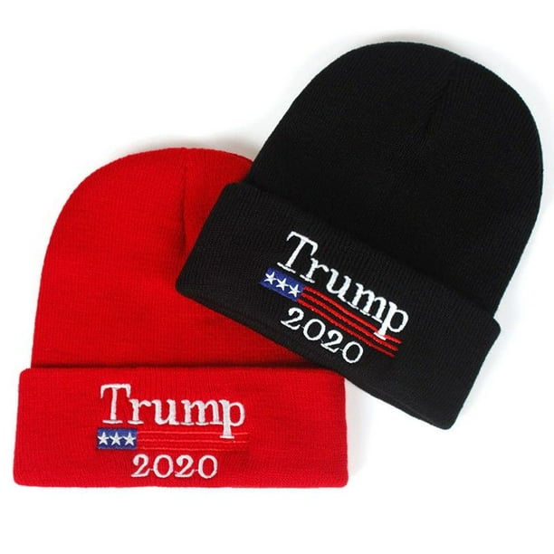 Donald Trump Politician America Donald Election Knit Winter Hats for Women Knitted Beanie Men Beanie Cap Hat Womens Knit Hat 3D Printed Adult Comfortbale Soft